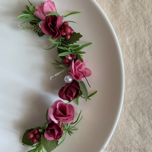 洋風クリップ特集】 アーティフィシャルフラワー 造花 髪飾り 子ども