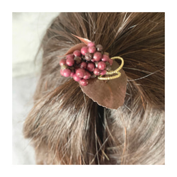 【髪ゴム特集】　アーティフィシャルフラワー　造花　髪飾り　ヘアアクセサリー　七五三　発表会　パーティー 12枚目の画像