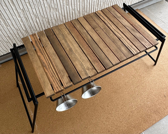 フラットバーナ－テーブルアイアンigtテーブル エボニー色 11枚目の画像