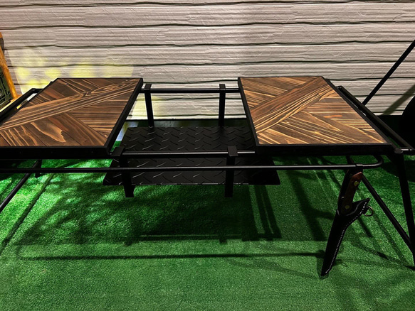 フラットバーナ－テーブルアイアンigtテーブル エボニー色 15枚目の画像