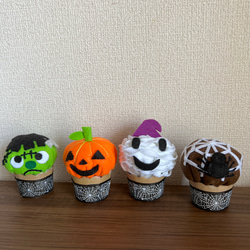 ハロウィンのカップケーキ 1枚目の画像