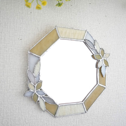 ✴︎:.｡青と白の静謐な輝き・ステンドグラスクリスマスリース リース