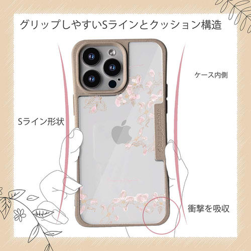 iPhone16/iPhone16e/iPhone16 Pro 花柄 コンポスケース