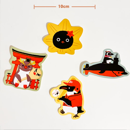 ステッカー 【宮島×フィヨルドランドペンギン】 シール