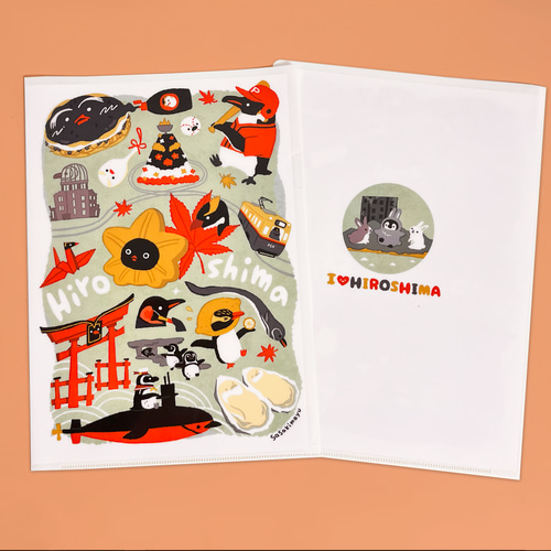 クリアファイル 広島ペンギン その他雑貨 pencreme (ささきまゆ