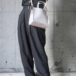 Jacket Like Jumpsuit *with Belt (black) オールインワン ブラック モノトーン 3枚目の画像