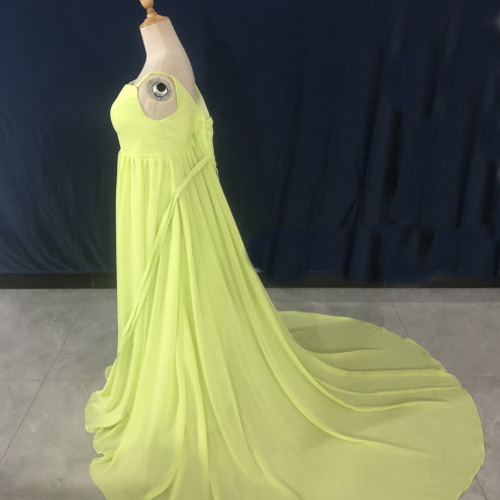 エレガント カラードレス 薄グリーン スリット キャミソール 背中見せ  