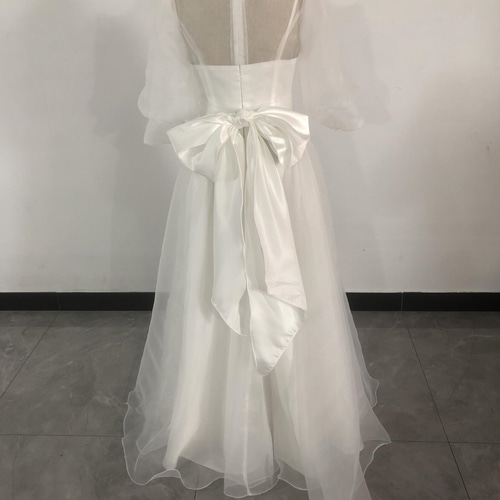 ヘップバーン風 クラシカル ロングドレス パーティードレス