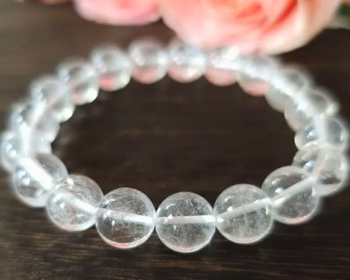 10㎜ アイスクリスタル ブレスレット ヒマラヤ産 ニルヴァーナクォーツ