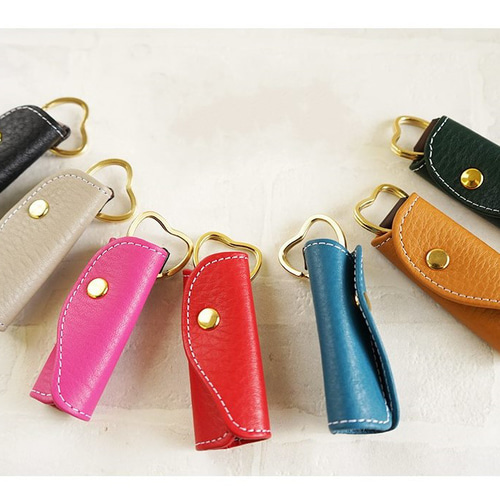 本革 【プチ キーケース】 ハート Natuca.ブランド キーケース Natuca