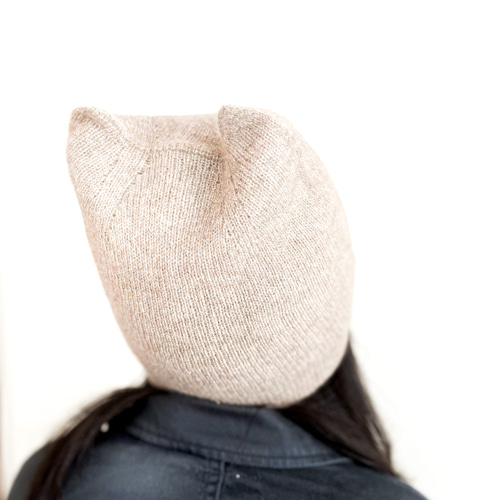 冬帽子100%カシミア猫耳付きニット ニット帽 帽子 防寒 秋冬春