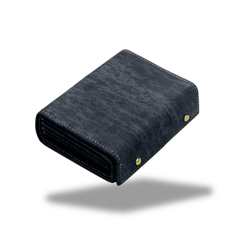 財布 メンズ 2つ折り 本革 名入れ無料 コンパクト 箱状財布 ミニ