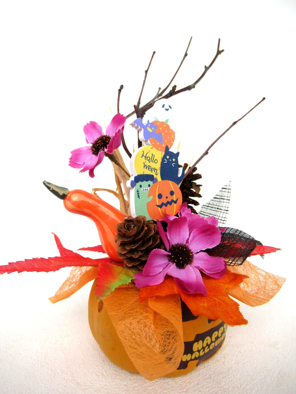 ハロウィンかぼちゃ器飾り　小23-7 5枚目の画像