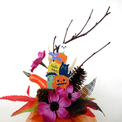 ハロウィンかぼちゃ器飾り　小23-7 2枚目の画像