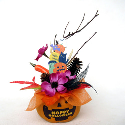 ハロウィンかぼちゃ器飾り　小23-7 1枚目の画像