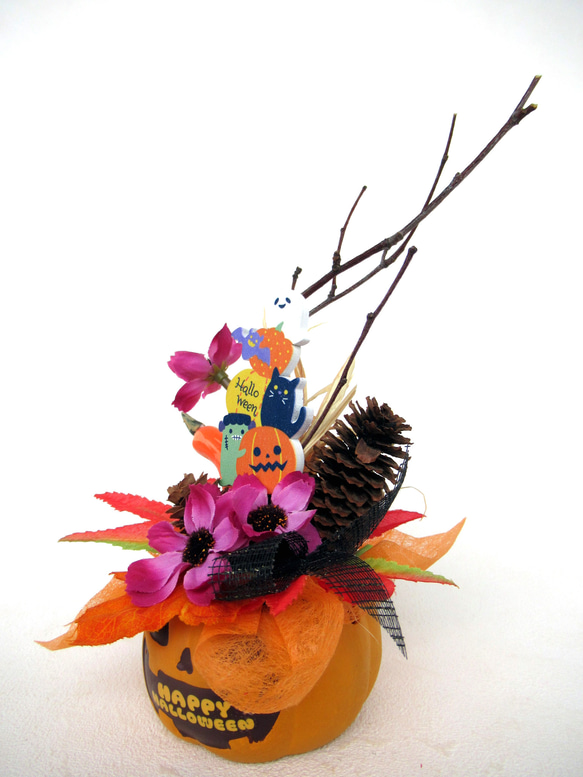 ハロウィンかぼちゃ器飾り　小23-7 6枚目の画像