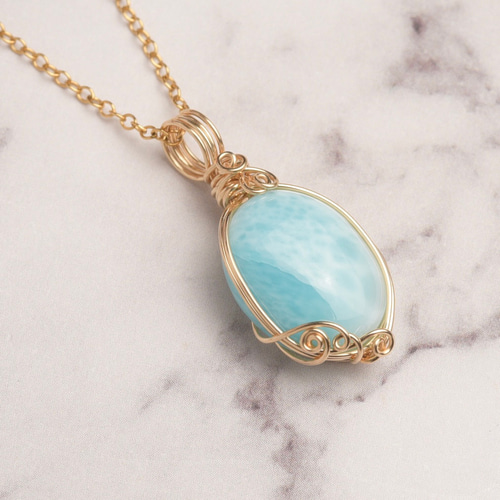 超綺麗！ラリマーペンダントトップ ラリマー ペンダントトップ 8mm