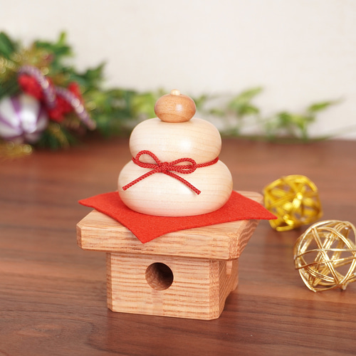 お正月飾り『鏡mochi』 鏡餅 木工房 福ひで 通販 16614059｜Creema