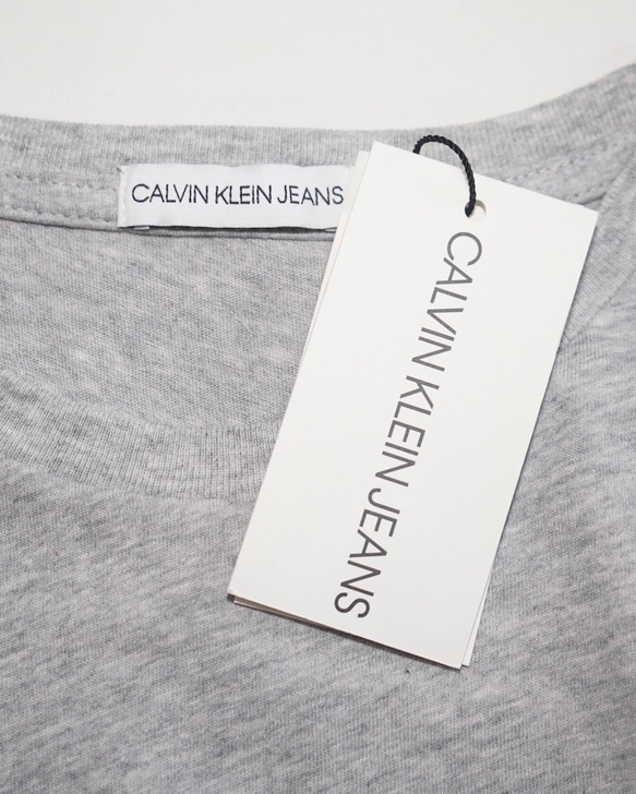 "CALVIN KLEIN" Basic Logo Tee (grey) 半袖Ｔシャツ グレー 灰色 カジュアル 7枚目の画像