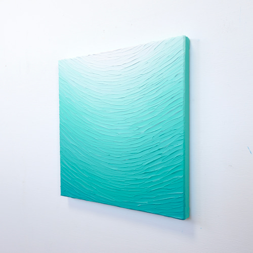 人気シリーズ】オーダーメイド 絵画 アート エメラルドグリーン