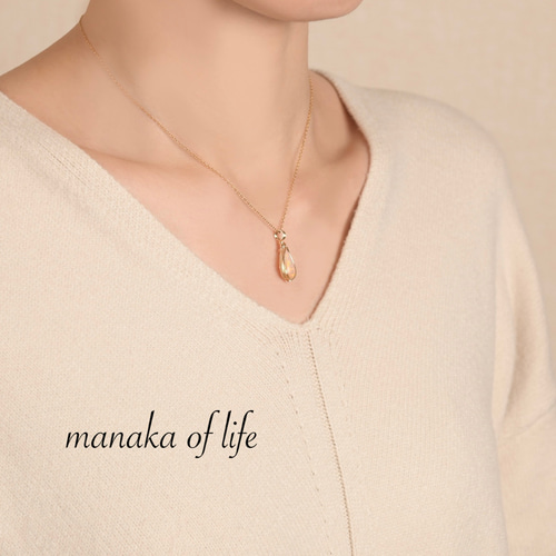 オパール ペンダントトップ ワイヤーラッピング ネックレス 14kgf