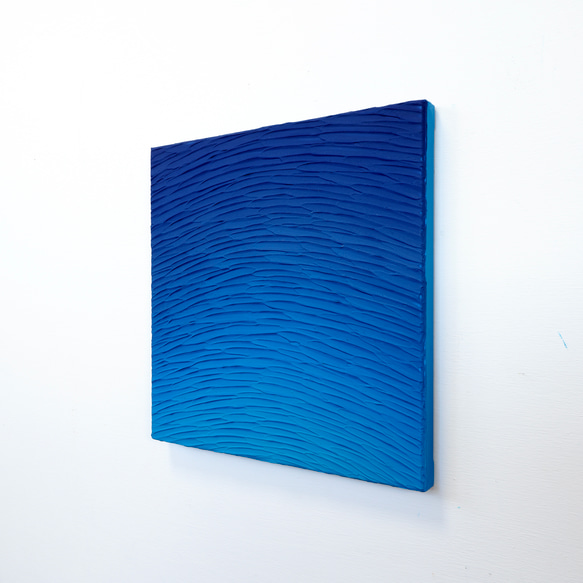 【海を感じる】絵画 - ブルー グラデーション 壁掛け（M-#56） 8枚目の画像