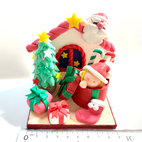 ☆すやすやベビーちゃんのクリスマスナイト(受注生産) 樹脂粘土