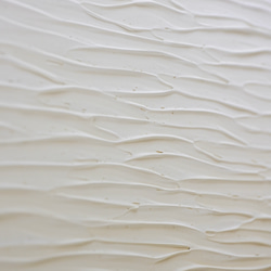 【寂靜的海】藝術-白色抽象原創繪畫牆飾（M-#59） 第7張的照片