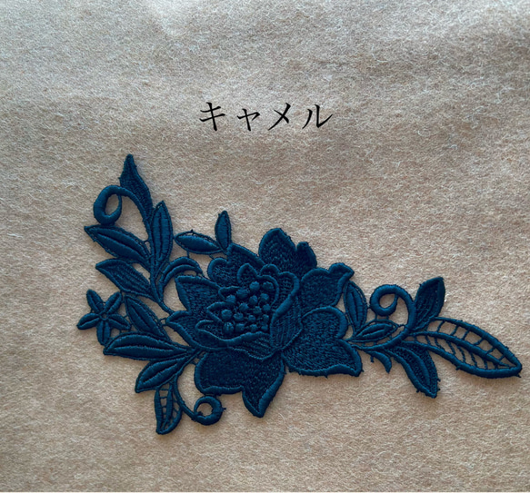 あったか❤️薔薇立体レース❤️ウール帽子❤️Ｓ〜 LL❤️スワロフスキー選択　3カラー　秋冬　 13枚目の画像