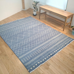 試用活動】舒適的有機地毯，四季皆宜的手工編織地毯，享受四個季節，191x137cm BD890G 第3張的照片