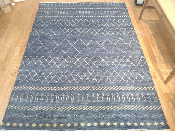 試用活動】舒適的有機地毯，四季皆宜的手工編織地毯，享受四個季節，191x137cm BD890G 第4張的照片