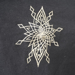 オーバーサイズ　刺繍トレーナー　ブラック 19枚目の画像