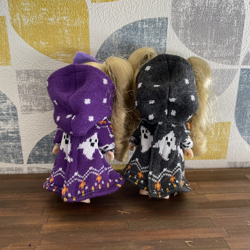 M2330ミキちゃんマキちゃん ハンドメイド 服 ハロウィン おばけ