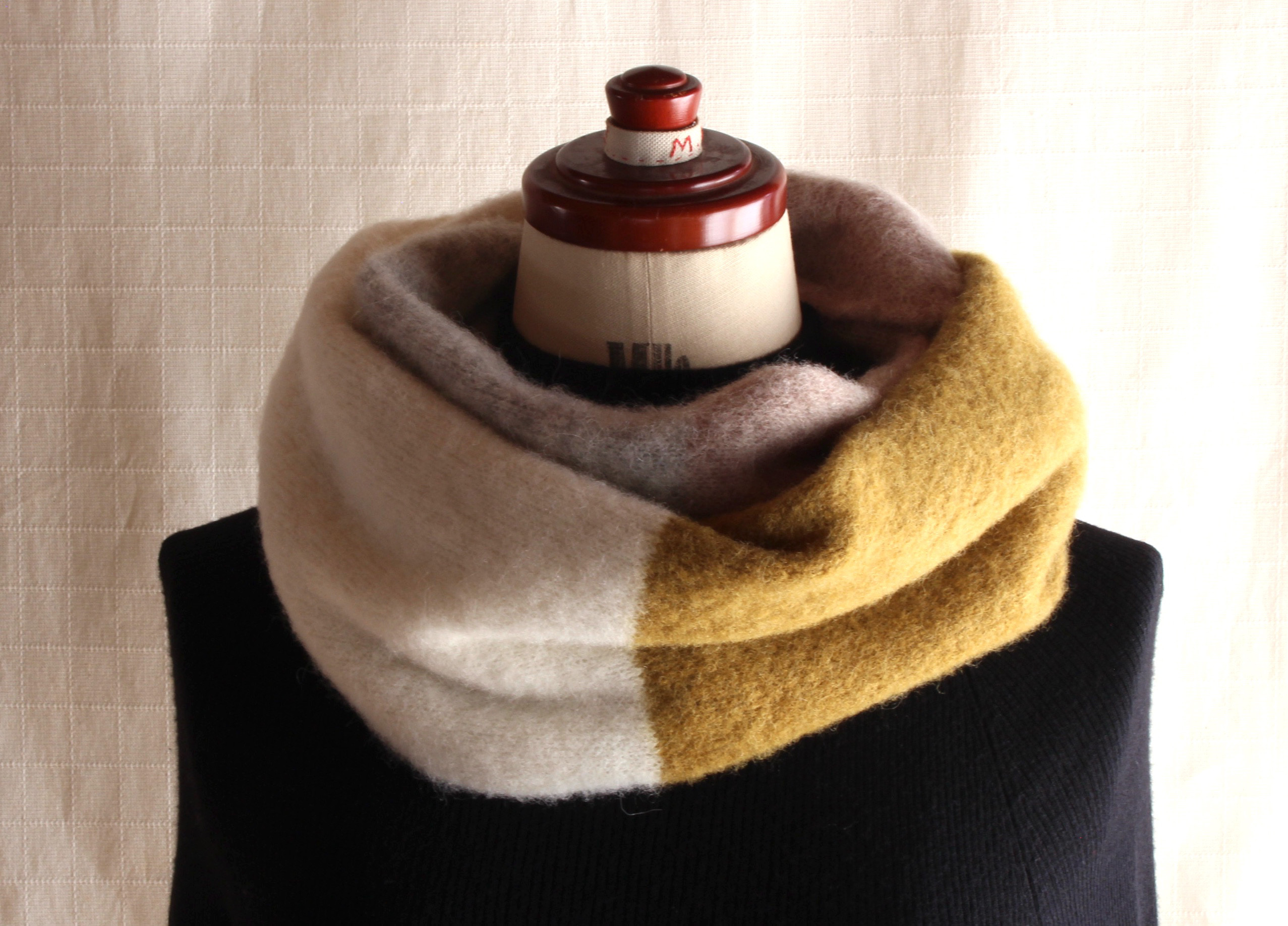 ふわふわ♪ベビーアルパカのニットスヌード