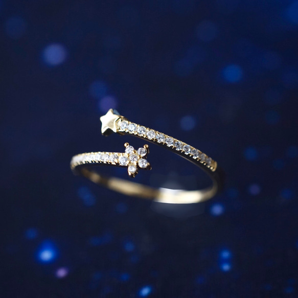 Romatic Blue  ダイヤモンド フルエタニティ結婚指輪 18K YG