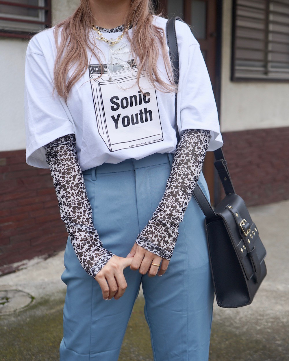"SONIC YOUTH" WASHING MACHINE BIG TEE (white) 半袖Ｔシャツ ホワイト 白