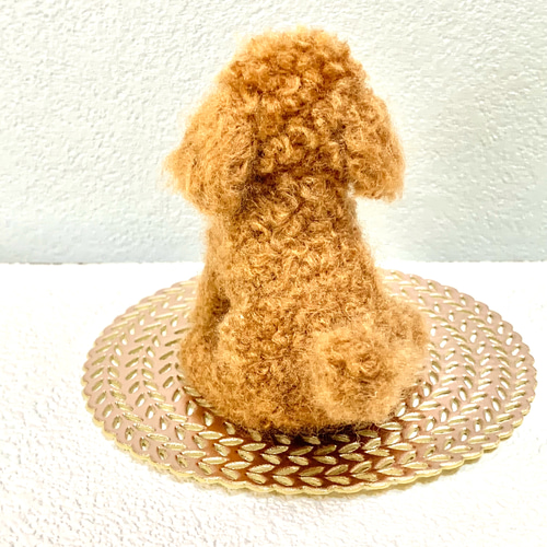 いつでもいっしょ♪ ふわふわ毛糸のトイプードル 犬のぬいぐるみ 羊毛