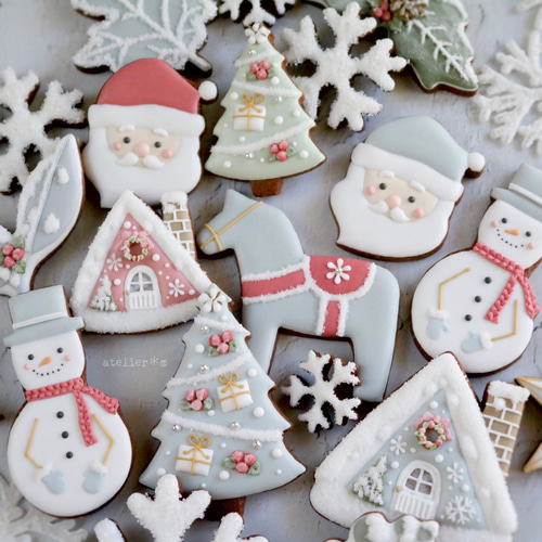 オーダー用】15種類のクリスマスアイシングクッキー カッティングダイ