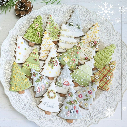 クッキーカッター】ツリー(大小2個セット)｜クリスマス｜アイシング