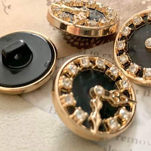 23mm 1個】飾りボタン ◇1024◇ アンティーク ヴィンテージ レトロ 