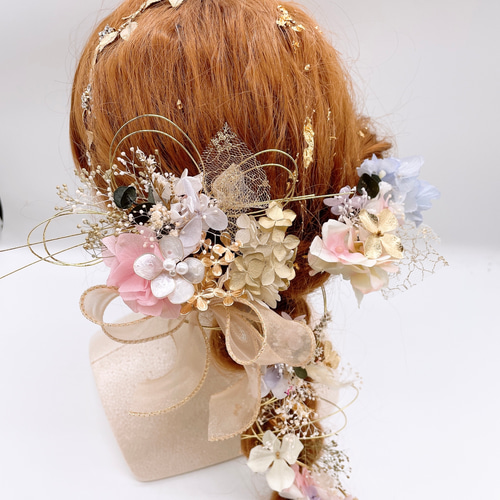 和装髪飾り ヘッドドレス 水引×金箔×カチューシャ ヘッドドレス ... 和装髪飾り ヘッドドレス 水引×金箔 カチューシャ
