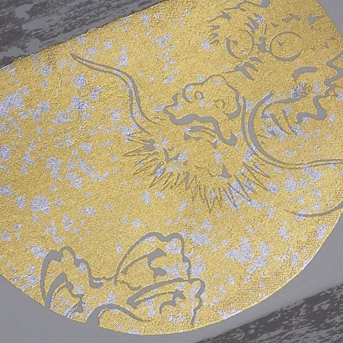 オーダー 2024年 干支 「龍」光琳龍図 純金箔押し 和紙製ポスト