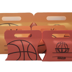 【選べるカラー】バスケットボール 取っ手付き お菓子ボックス　1枚 2枚目の画像