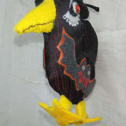 『魔女の鴉』使い魔精霊カラス　ハロウイン　こうもり　オーナメント　創作人形　プレゼント 11枚目の画像