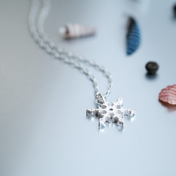 雪花結晶項鍊 925銀 Snowflake Necklace Dainty Jewelry 第4張的照片