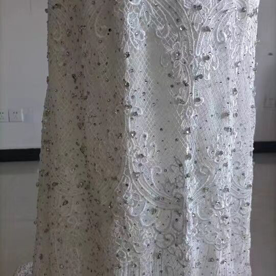 高品質！ ウェディングドレス 純白 ビジュードレス 結婚式/披露宴/花嫁/ブライズメイド