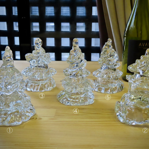 ガラスのクリスマスツリー①②③④⑤／ツリー／テーブルツリー