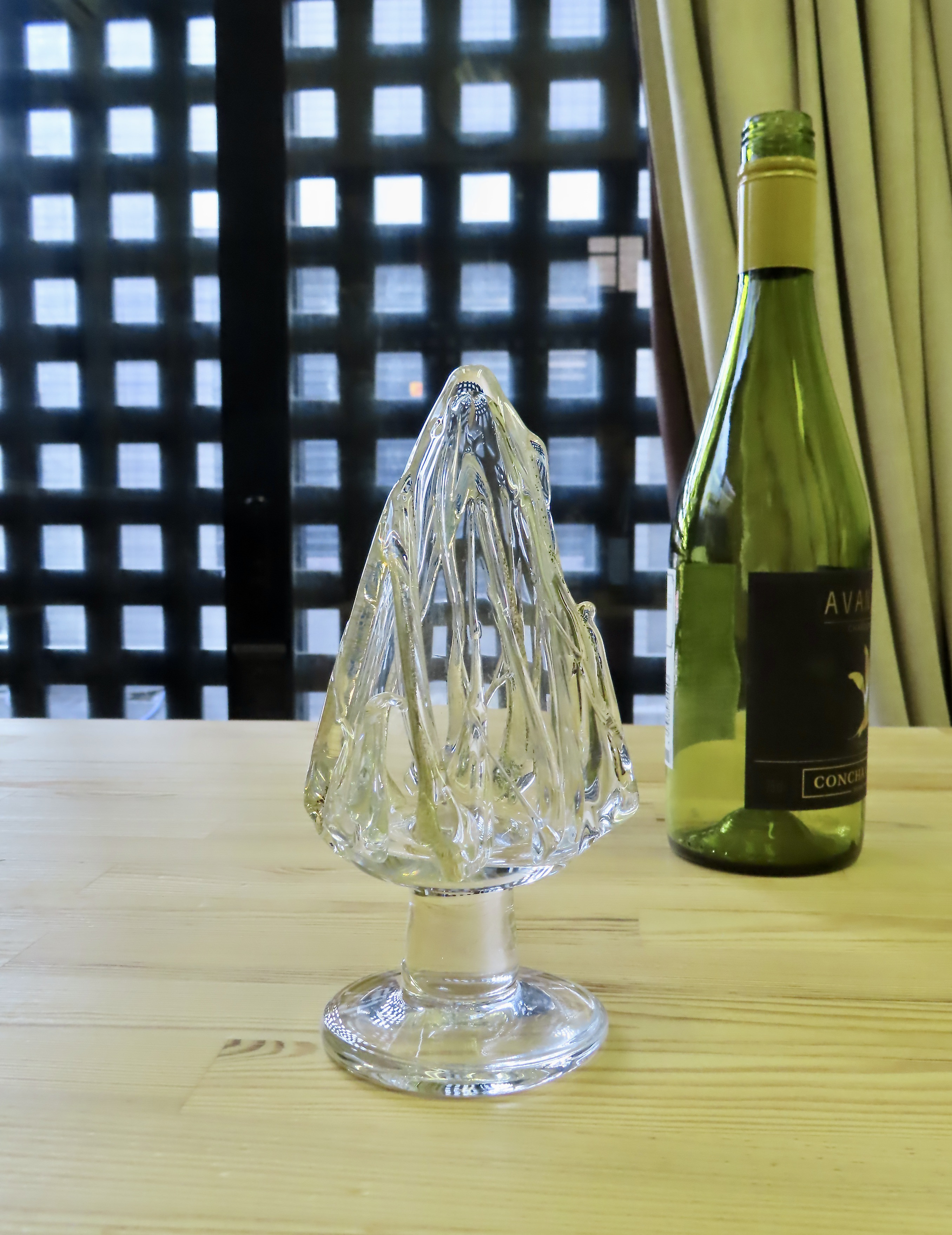 ガラスのクリスマスツリー  ／銀箔／ツリー／テーブルツリー