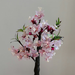 桜♡鉢植え♡アメリカンフラワー♡ディップアート♡雛飾り♡お雛様 3枚目の画像