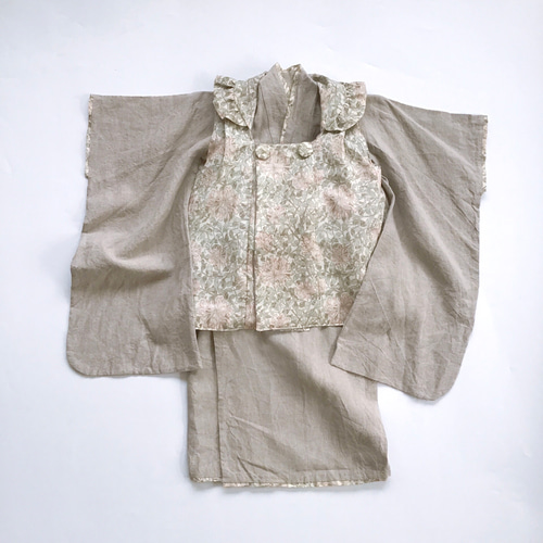 七五三用被布　コットンリネン　3歳用 kimono-cafe_hihusetsale2